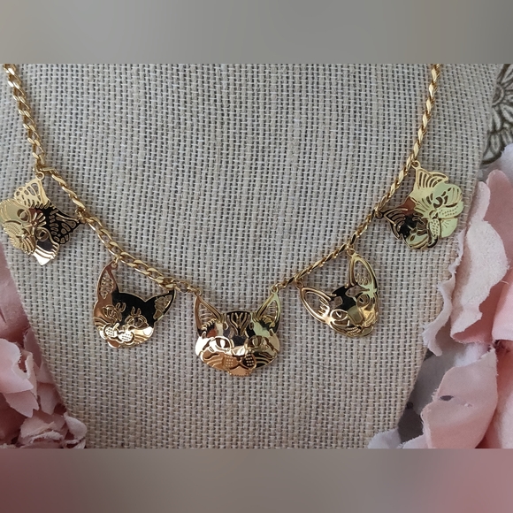 New Vintage Wild Bryde cat necklace. - Picture 3 of 7